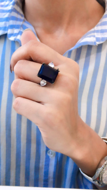 Blue Crystal Ring